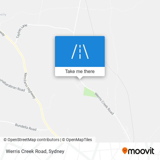 Werris Creek Road map