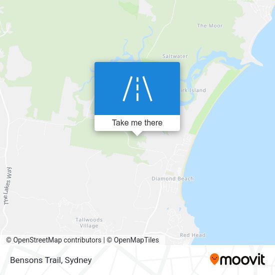 Bensons Trail map