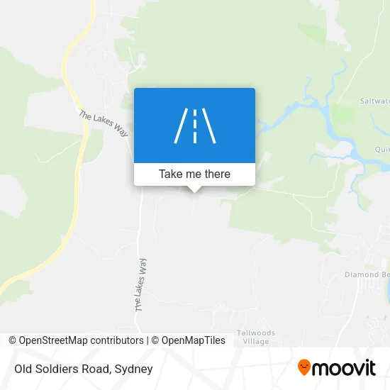 Old Soldiers Road map