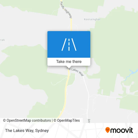 The Lakes Way map