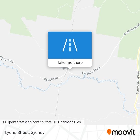 Lyons Street map