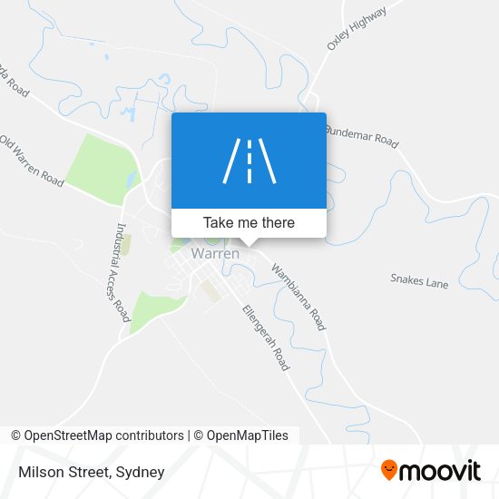 Milson Street map