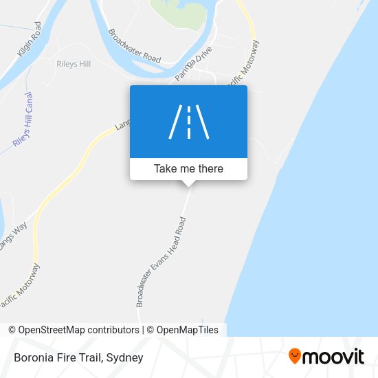 Boronia Fire Trail map