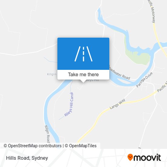 Hills Road map
