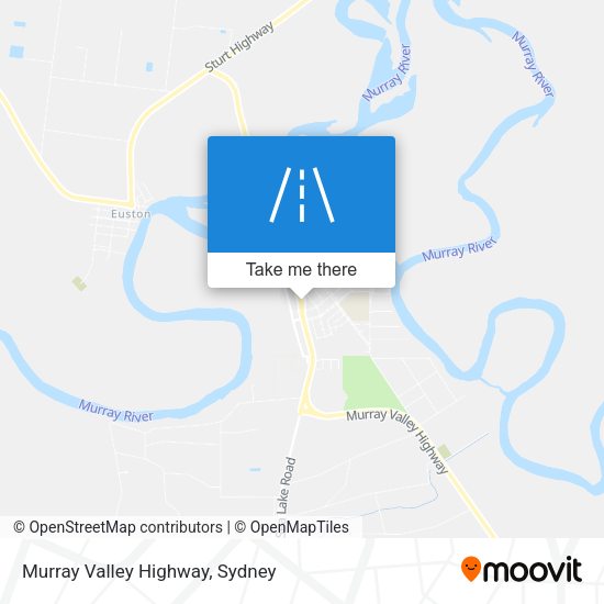 Murray Valley Highway map