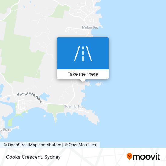Cooks Crescent map