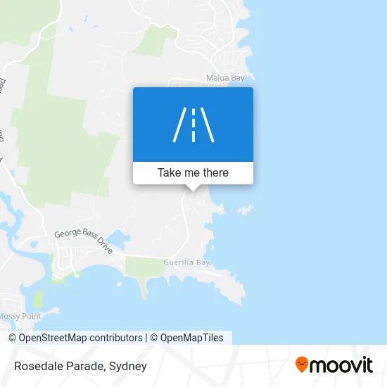 Mapa Rosedale Parade