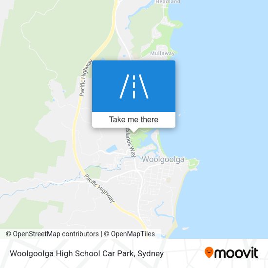 Woolgoolga High School Car Park map
