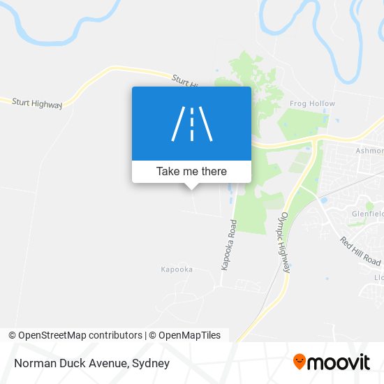 Mapa Norman Duck Avenue