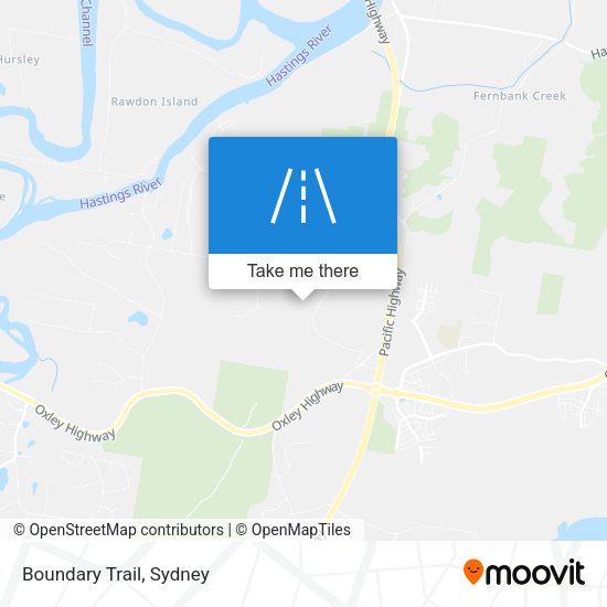 Boundary Trail map