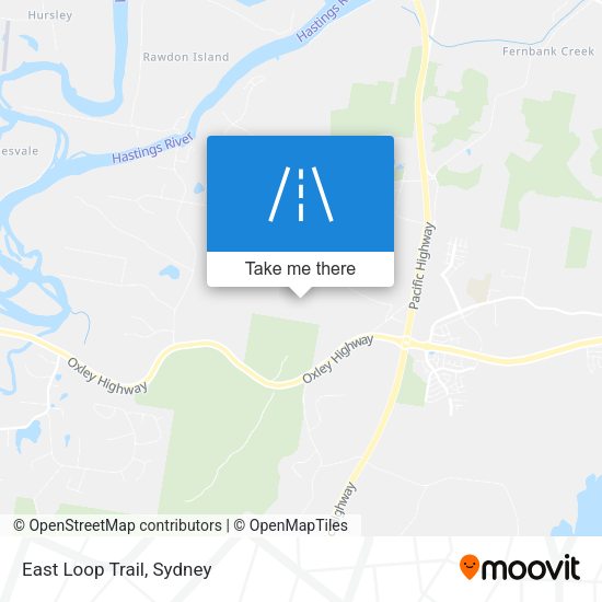 East Loop Trail map
