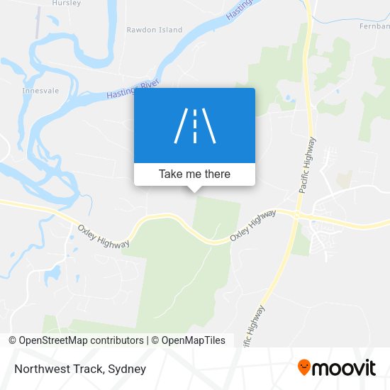 Northwest Track map