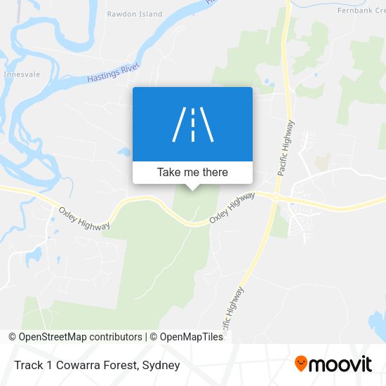 Track 1 Cowarra Forest map