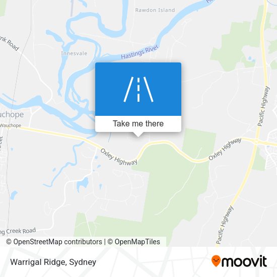 Warrigal Ridge map