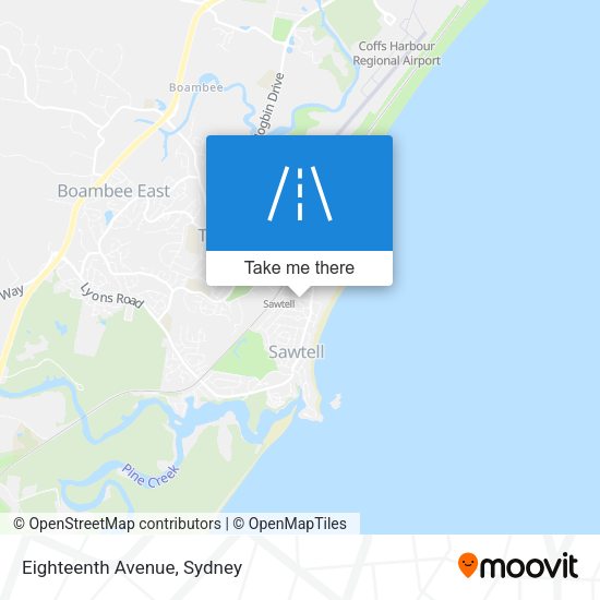Eighteenth Avenue map