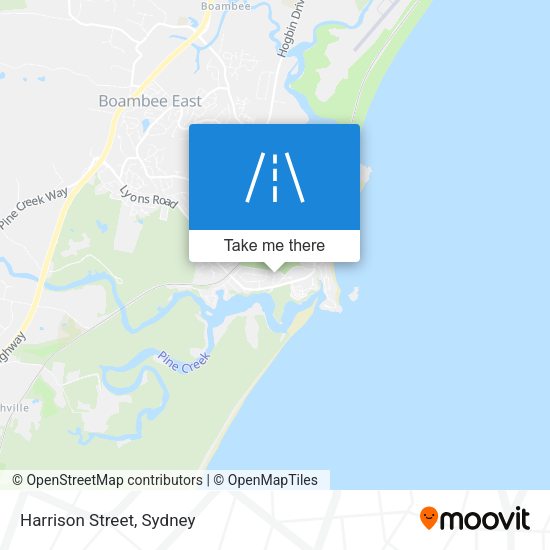Harrison Street map