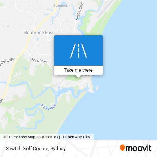 Sawtell Golf Course map