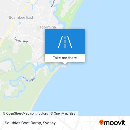 Southies Boat Ramp map