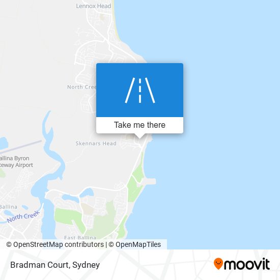 Bradman Court map