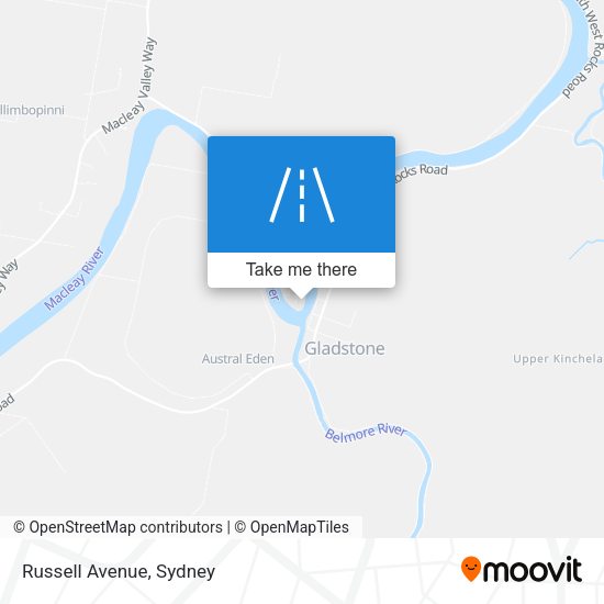 Russell Avenue map