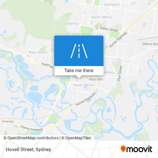 Hovell Street map