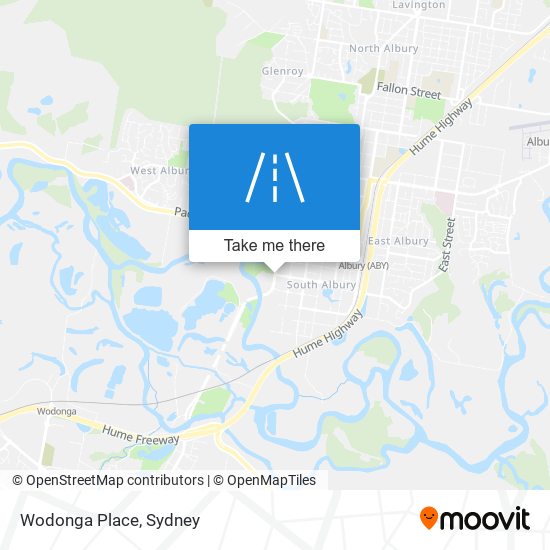 Mapa Wodonga Place