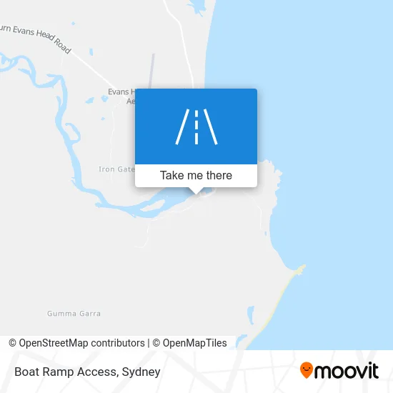 Mapa Boat Ramp Access