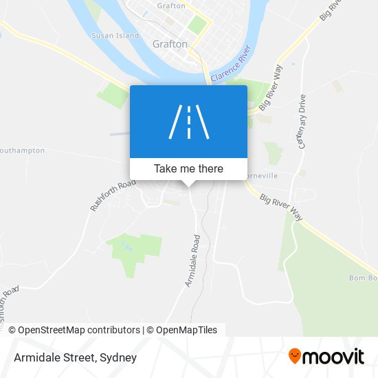 Armidale Street map