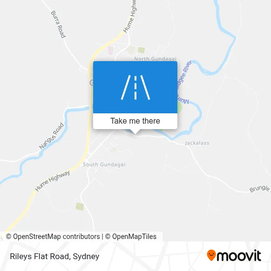 Mapa Rileys Flat Road
