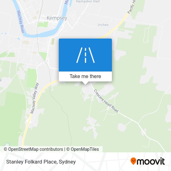 Stanley Folkard Place map