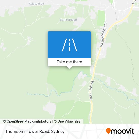 Thomsons Tower Road map