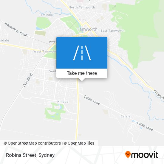 Mapa Robina Street