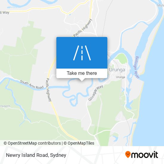 Newry Island Road map