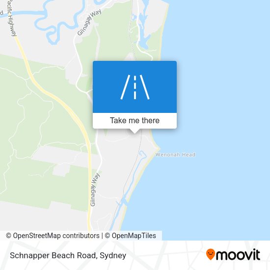 Schnapper Beach Road map