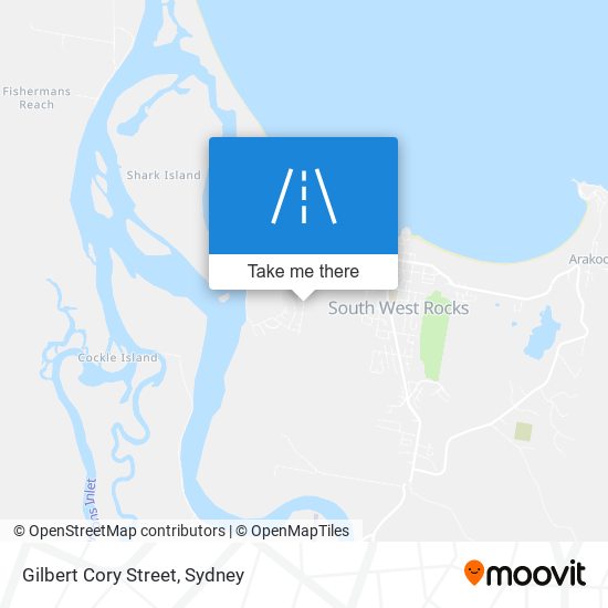 Mapa Gilbert Cory Street