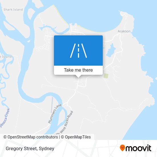 Gregory Street map