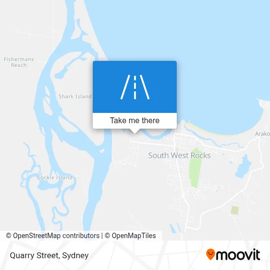 South West Rocks Street Map.pdf How to get to Quarry Street, South West Rocks by bus?