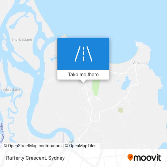 Mapa Rafferty Crescent