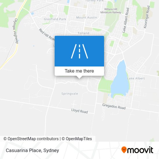 Casuarina Place map