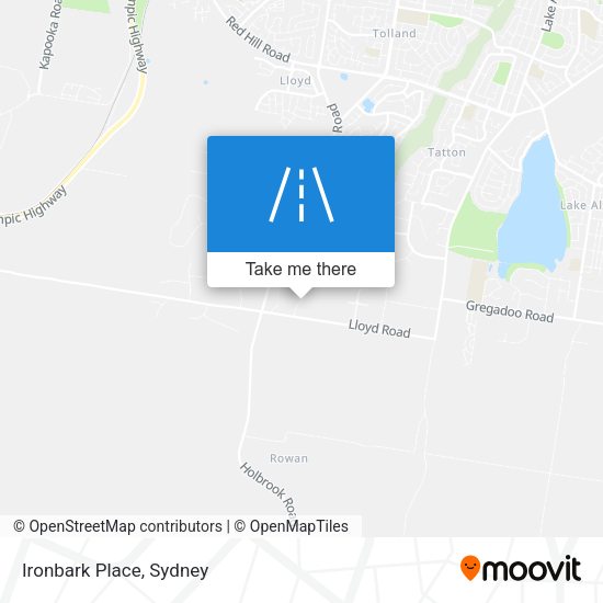 Ironbark Place map