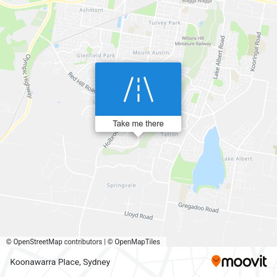 Koonawarra Place map