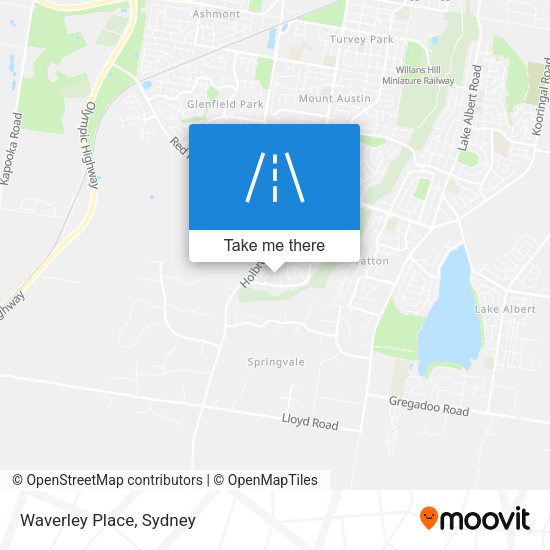 Waverley Place map