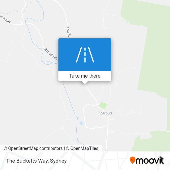 The Bucketts Way map