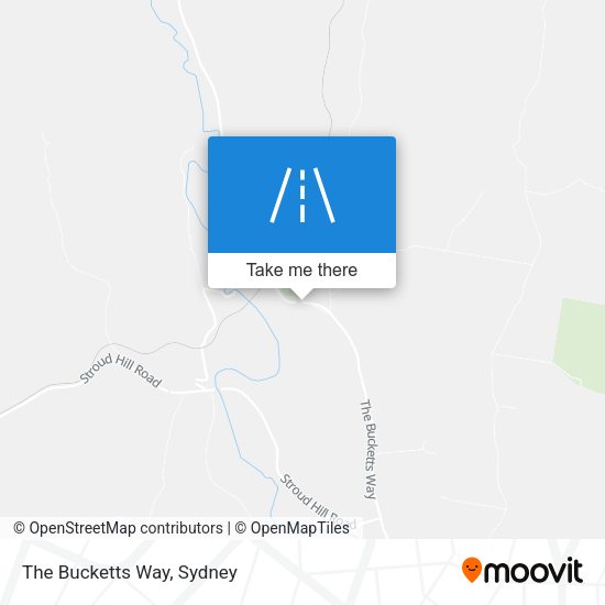 The Bucketts Way map