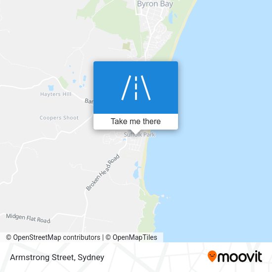 Armstrong Street map