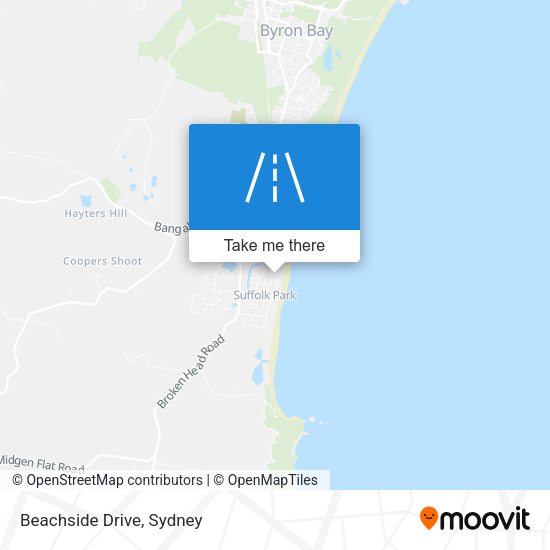 Beachside Drive map