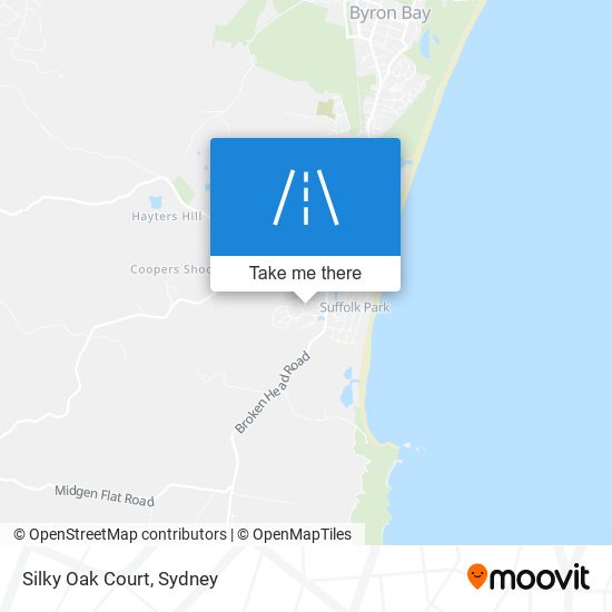 Mapa Silky Oak Court