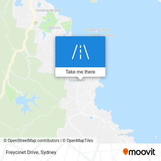 Freycinet Drive map