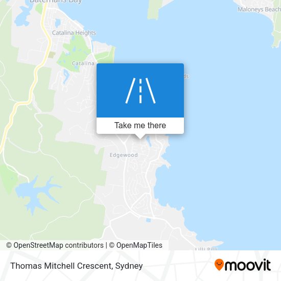 Thomas Mitchell Crescent map
