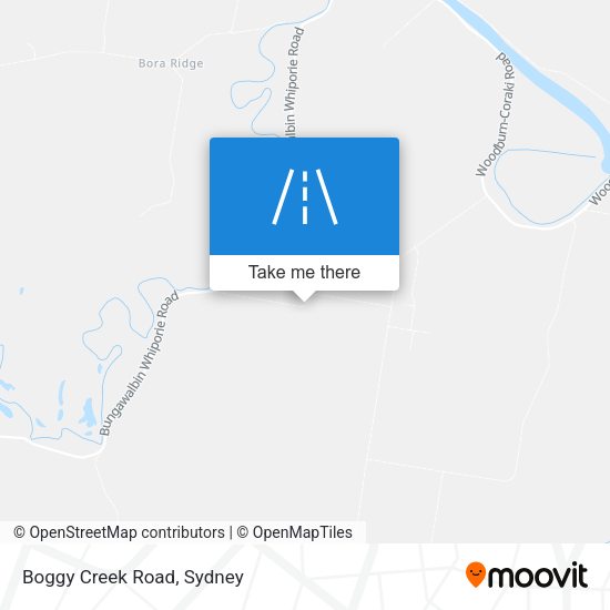 Boggy Creek Road map